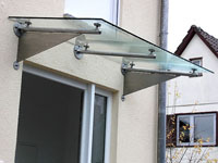 Edelstahlvordach - Modell London